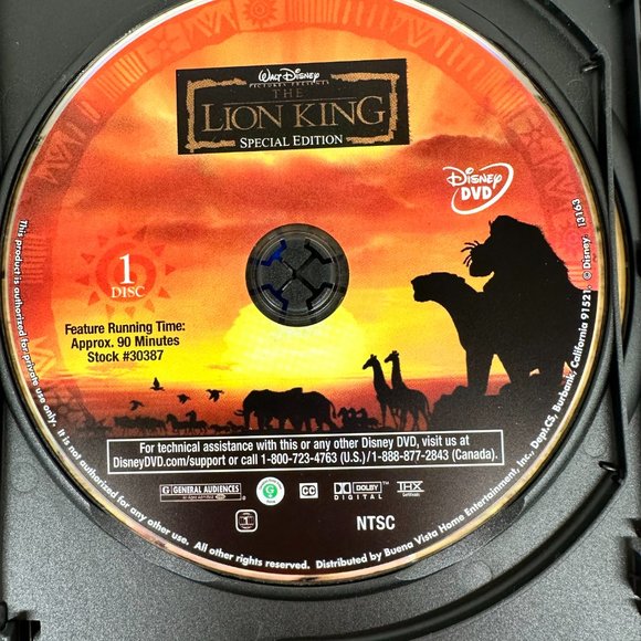 The Lion King Platinum Edition 2 Disc DVD Set - Picture 4 of 8
